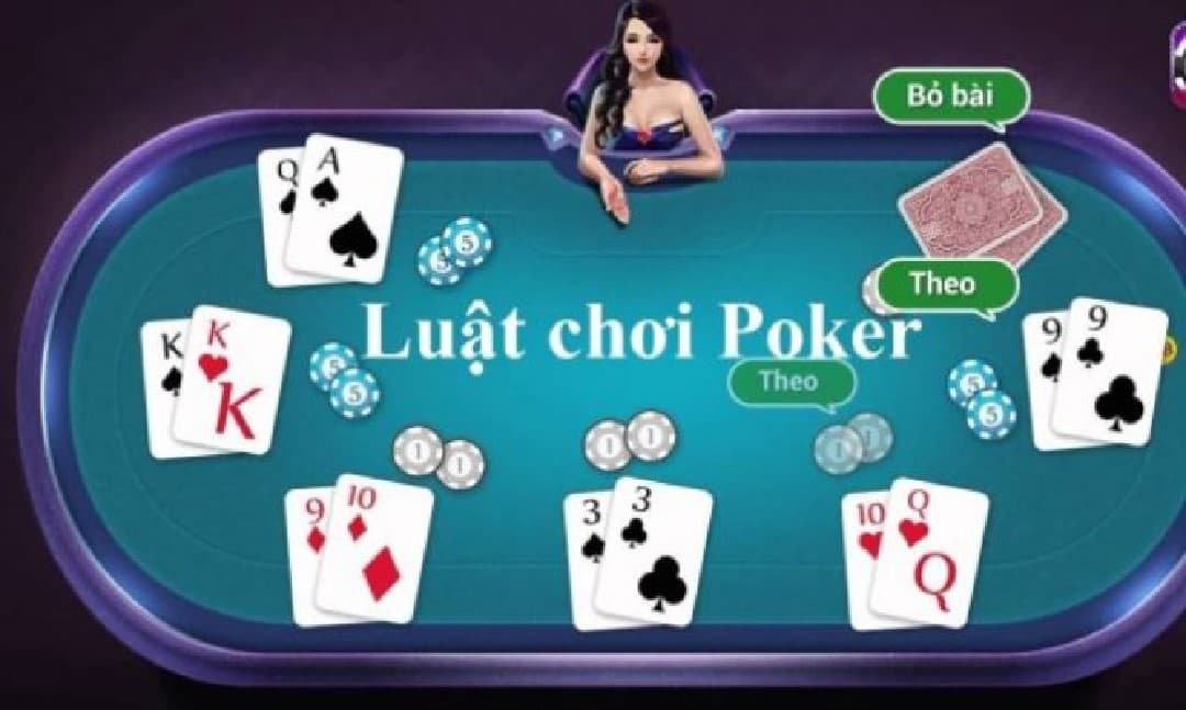 Số người chơi quy định trong một ván bài Poker từ 2 - 10 người
