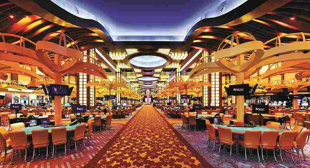 Không gian sảnh chơi Golden Galaxy Hotel & Casino đẳng cấp thời thượng